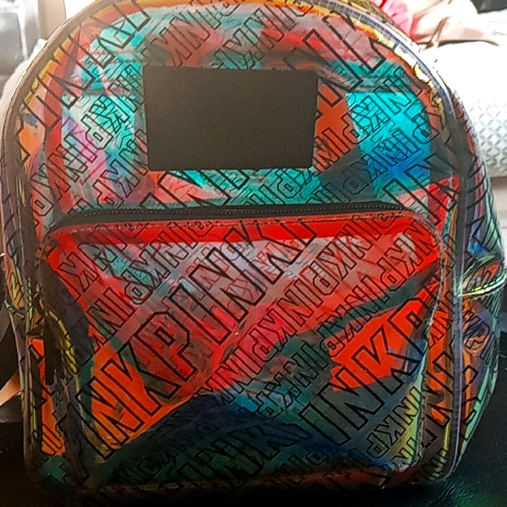 Translucent PINK victorias secret bag